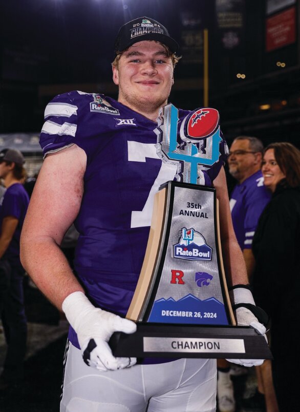 Easton Kilty, a 2020 Stratford High School graduate, has signed as a free agent with the NFL’s New Orleans Saints. Contributed photo