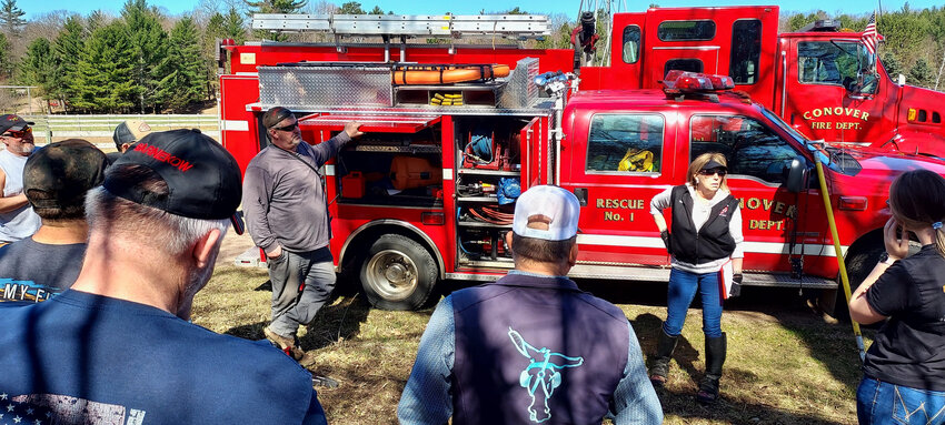 The large animal emergency rescue workshop included discussions on rescue kits and additional items needed in trucks. -Contributed Photos