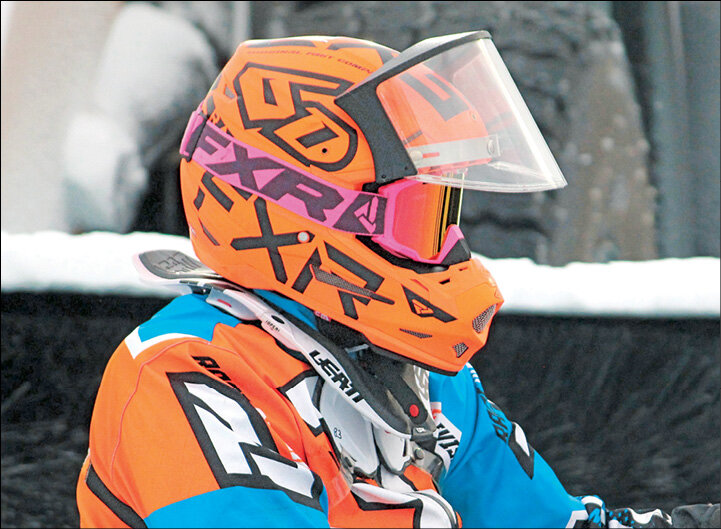 Champ rider Nathan Faucht focuses in on the task at hand before the WC.