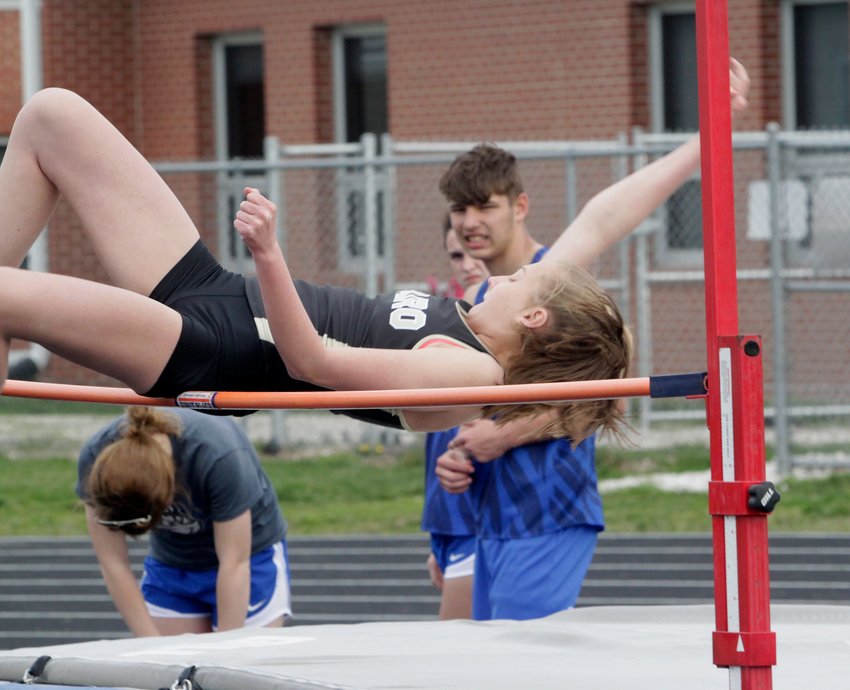 Cairo's Kennedy Kearns finished third in the high jump reaching 4-09 ft. at the MSHSAA Class 1 Sectional 2 meet held May 15 in Monroe City. Kearns qualified for the 2001 Class 1 State Track &amp;amp; Field Championship meet being held Saturday, May 22 at Jefferson City High School.
