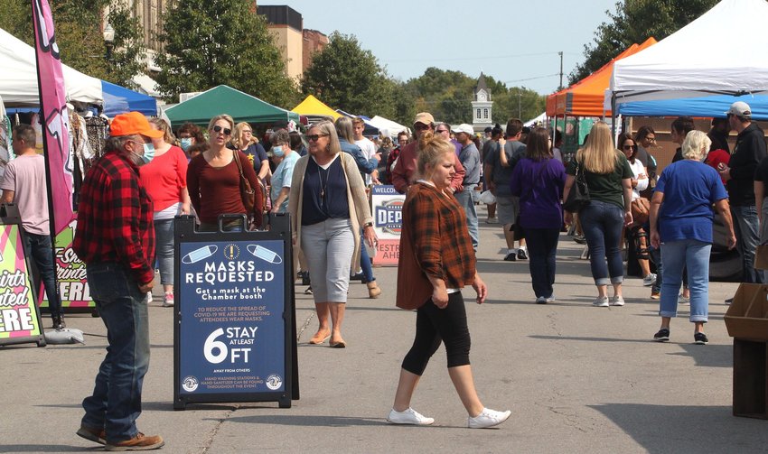 This scene shows a portion of what Moberly's 2020 Junk Junktion was like, having about 70 vendors. The 2021 Junk Junktion is set to have at least 120 vendors participating in the Saturday, Sept. 25 event in downtown Moberly from 8 a.m. until 5 p.m.
