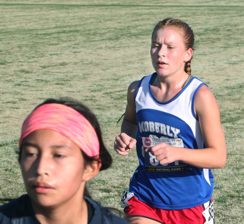 Lady Spartans cross country runner Arianna Wilkey of Moberly completed the 2.2 mile course at the Salisbury 3500m Invitational with a time of 16:28 minutes to finish 23rd among 89 participants in the varsity girls race.