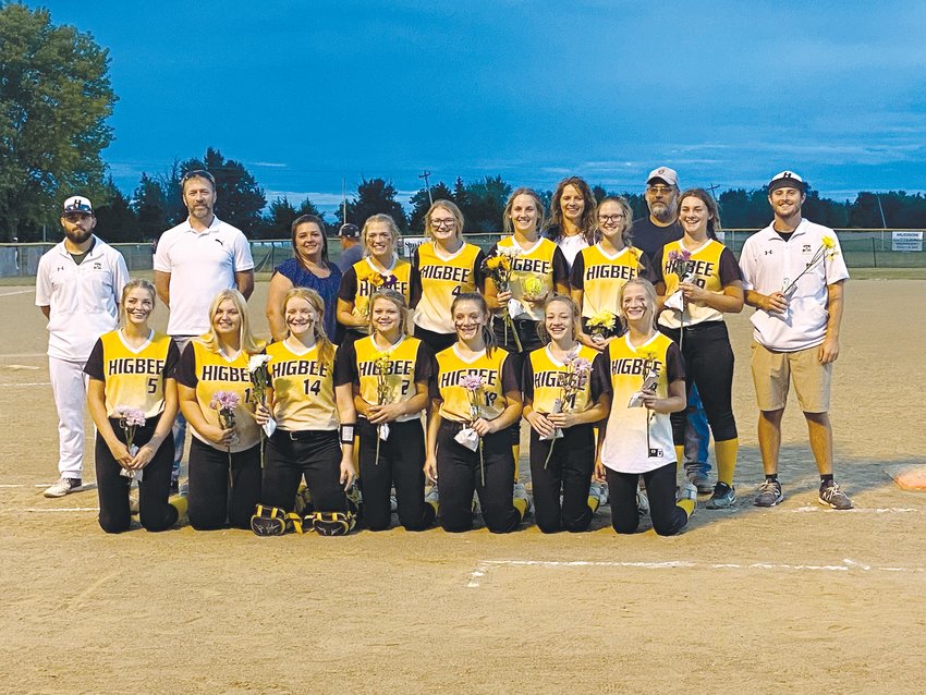 Seniors on the Higbee softball team were recognized at last Thursday&rsquo;s home game against Jamestown. The Lady Tigers fell 16-4 to Jamestown.