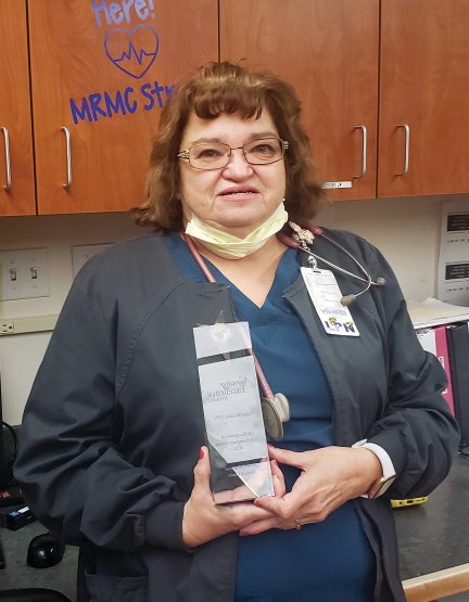 Vickie Lewis was the recipient of the Moberly Regional Medical Center&rsquo;s 2021 Nursing Excellence award.