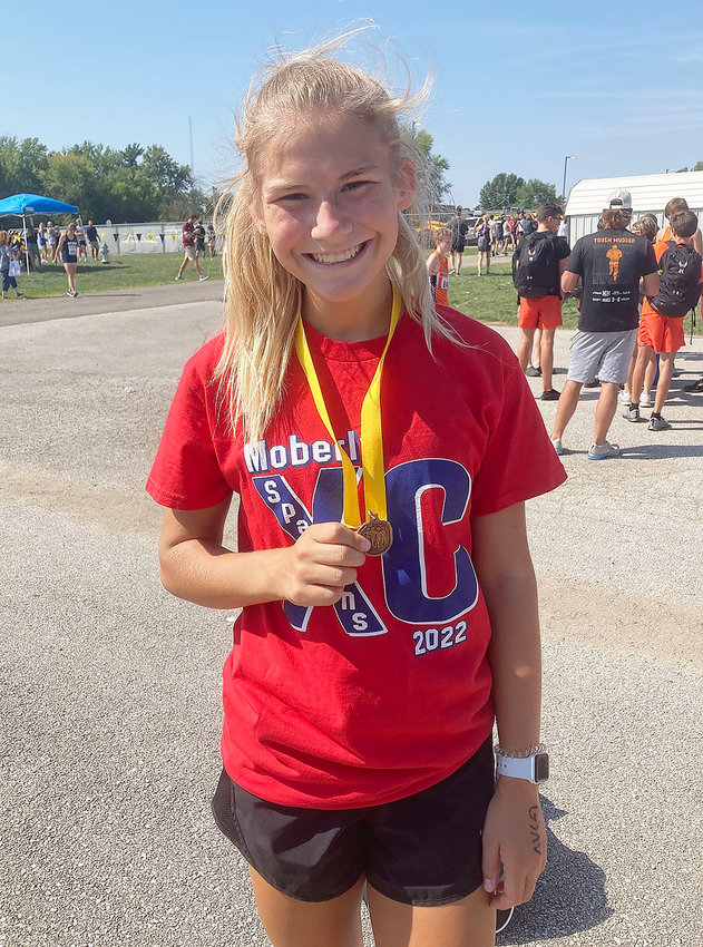 Anna Rivera, a Moberly High School senior runner, placed 18th at the Fulton Invitational on Saturday, Sept. 17.