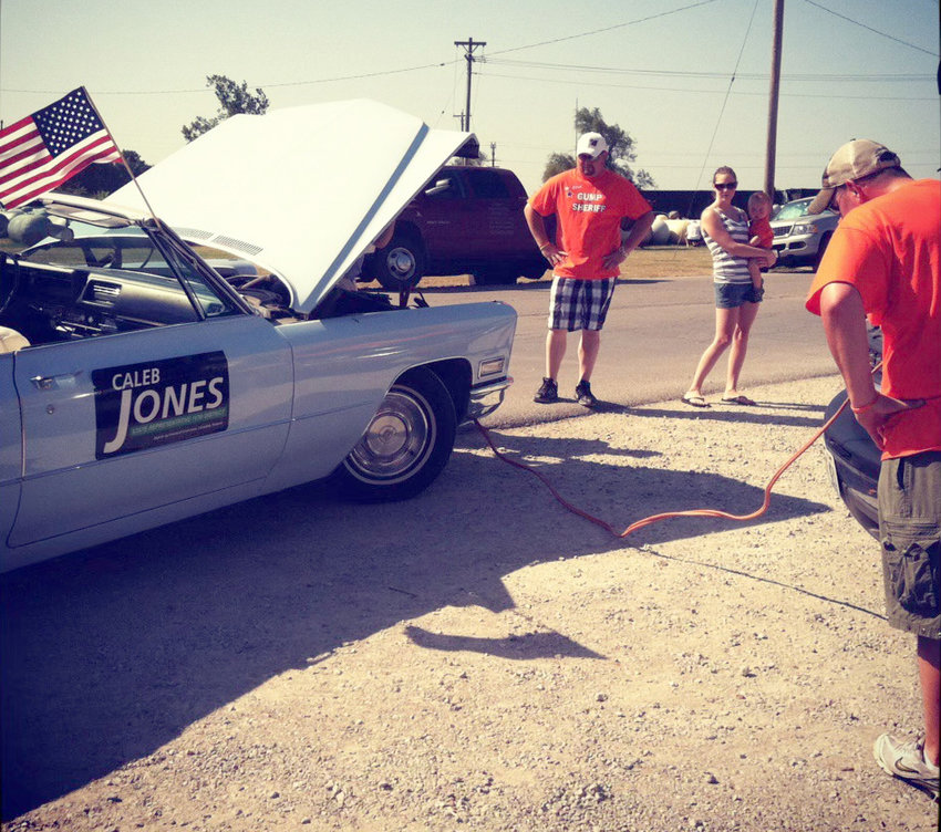 Caleb Jones's association with lemons includes this &ldquo;Campaign Caddy&rdquo; that often needed a jump start.