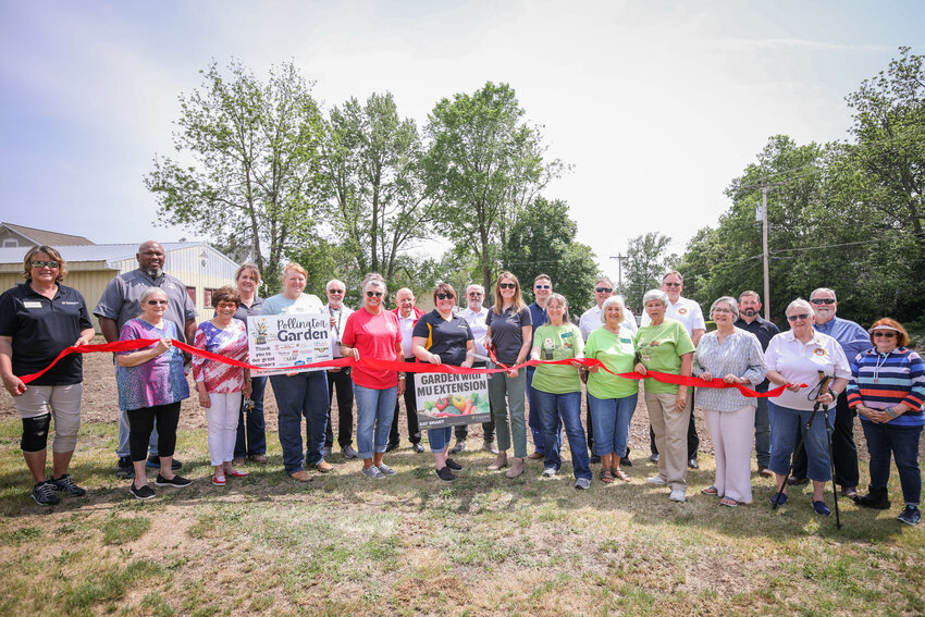 The Moberly Area Chamber of Commerce conducted a ribbon-cutting ceremony for a new garden located on Sixth Street, with the plot donated by Central Christian Church. (Photo submitted)