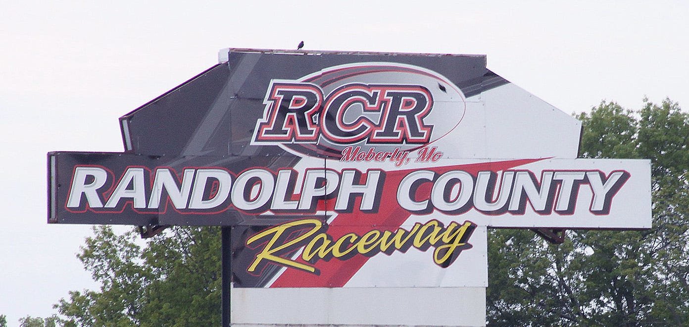 Randolph County Raceway of Moberly sign