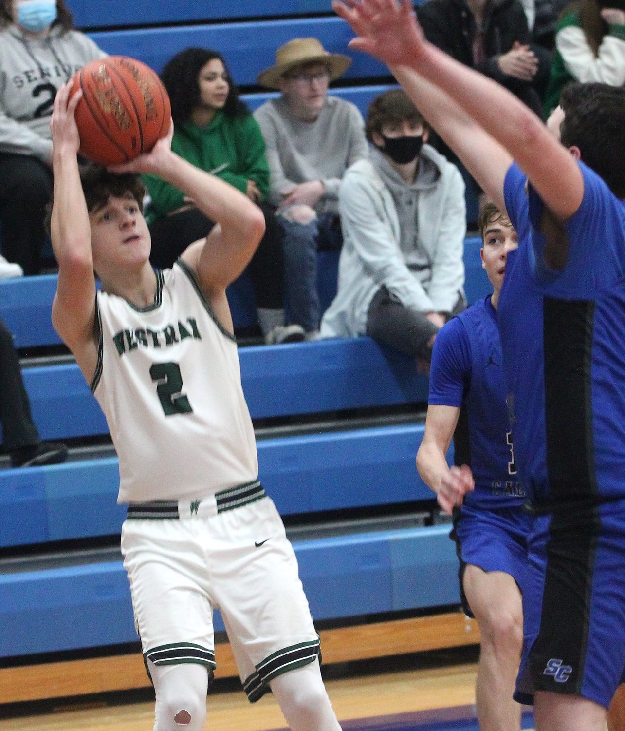 Westran junior guard Leyton Bain and the Hornet boys basketball team lost the Sturgeon Invitational championship game Saturday 63-53 to Salisbury. Bain nailed four threes en route to scoring 18 points in a losing effort for the Hornets.