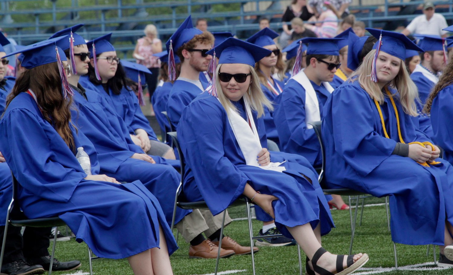 A scene from the Moberly H.S. 53rd Commencement for the Class of 2021 held May 23 at Dr. Larry K. Noel Spartan Stadium.