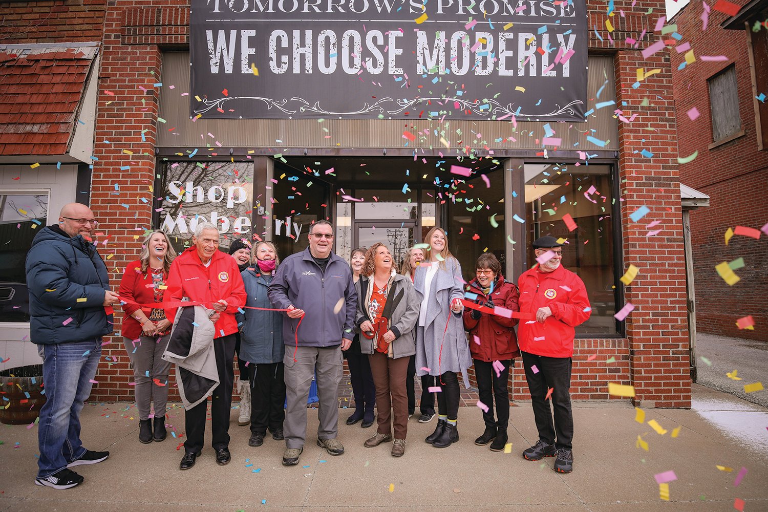 The Moberly Area Chamber of Commerce recently held ribbon cuttings for North Missouri Land Company and Macon Realty, pictured above, and Moberly Living.