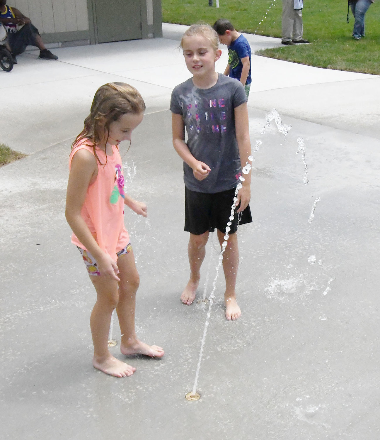 Ground water features have been a hit with youngsters at the new Tannehill Park Splash Pad.