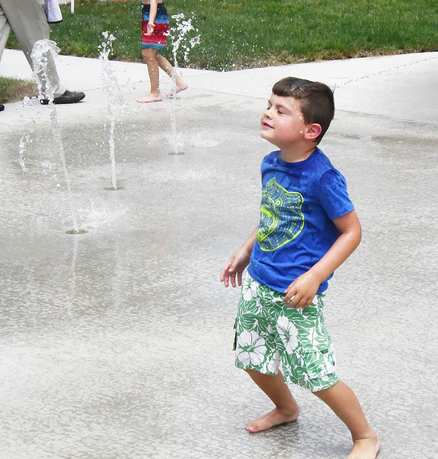 With temperatures approaching 90 degrees on Friday, July 8, the Tannehill Park Splash Pad was a perfect place to cool off.