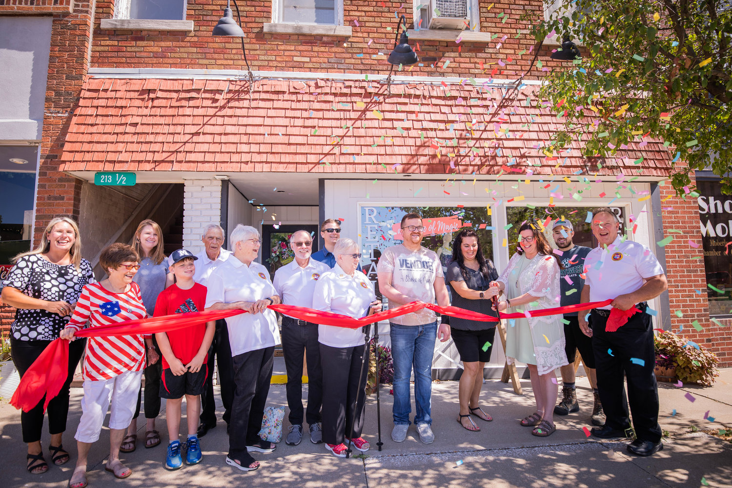 The Moberly Area Chamber of Commerce hosts a ribbon-cutting for local business A Stroke of Magic. The shop started at 215 W. Reed St. and now operates at both 213 and 215 W. Reed.