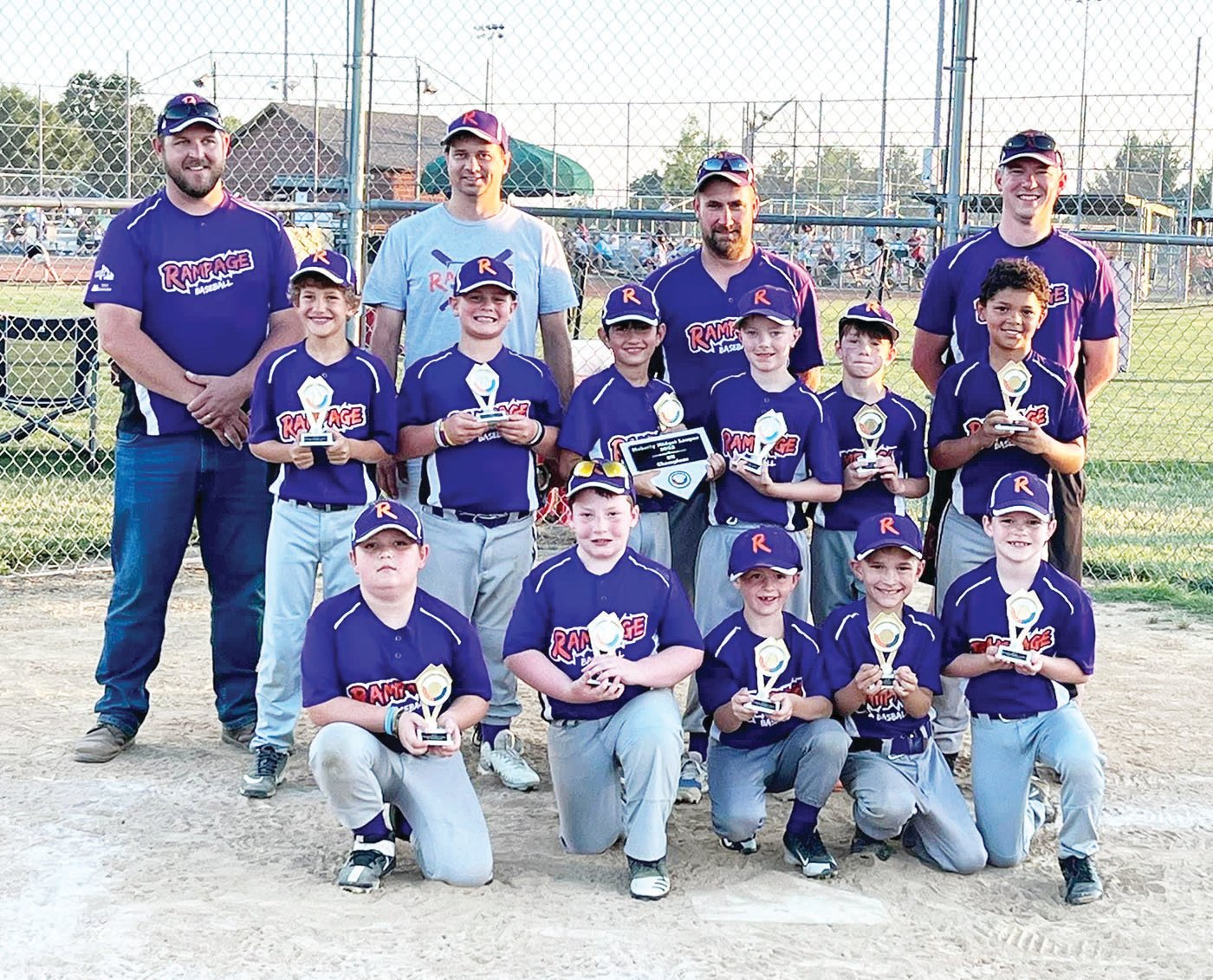 The Rampage, an 8-under team based in Salisbury and Chariton County, won the 8-under division in the Moberly Midget League this summer.
