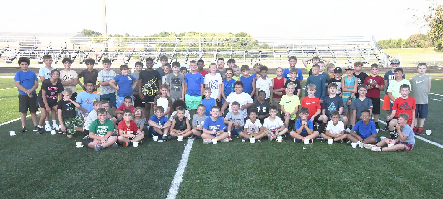 The Little Spartans organization on Wednesday and Thursday, July 20-21, conducted a youth camp at Dr. Larry K. Noel Spartan Stadium.