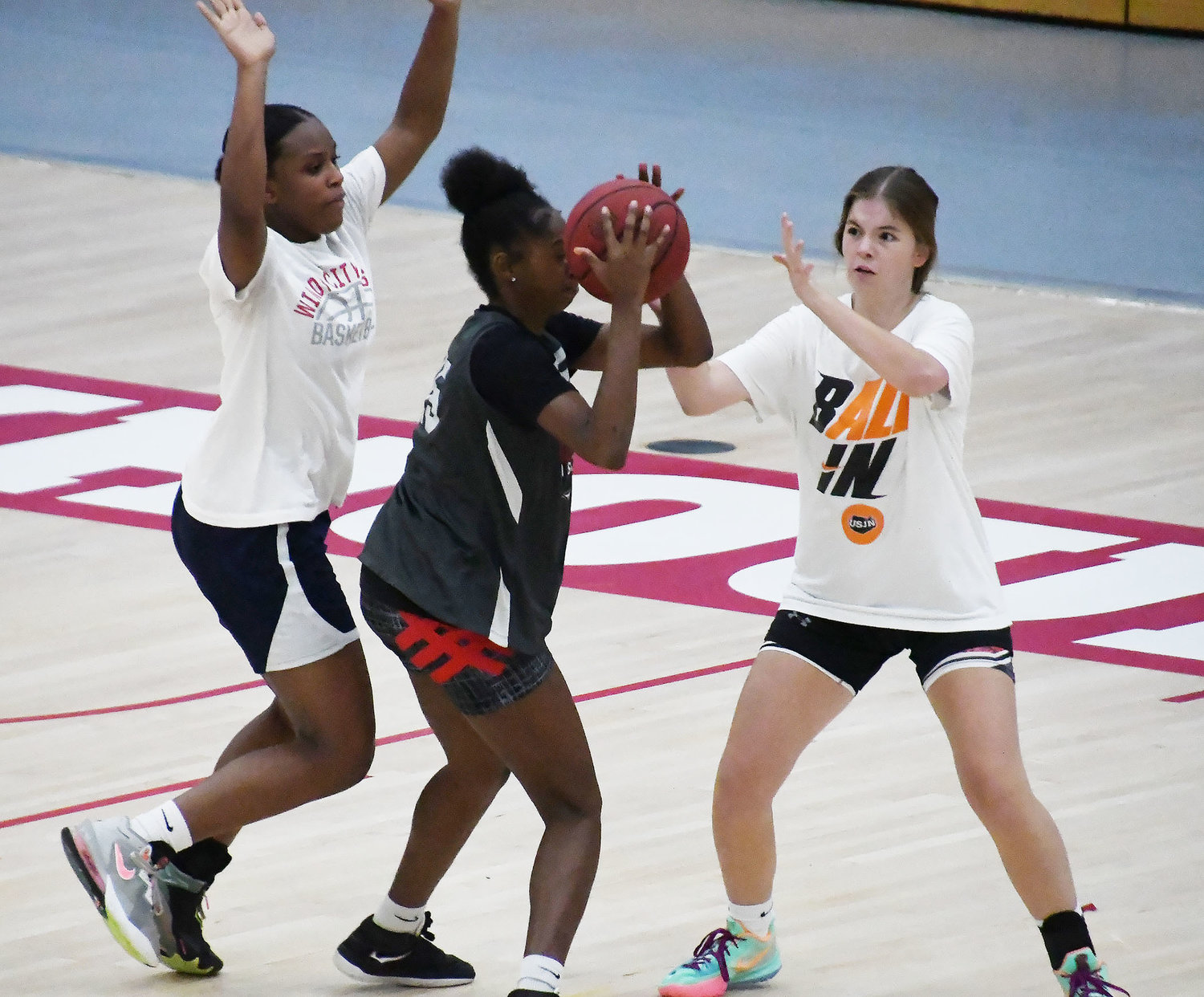 Afternoon's "elite" camp session featured competitive scrimmages.
