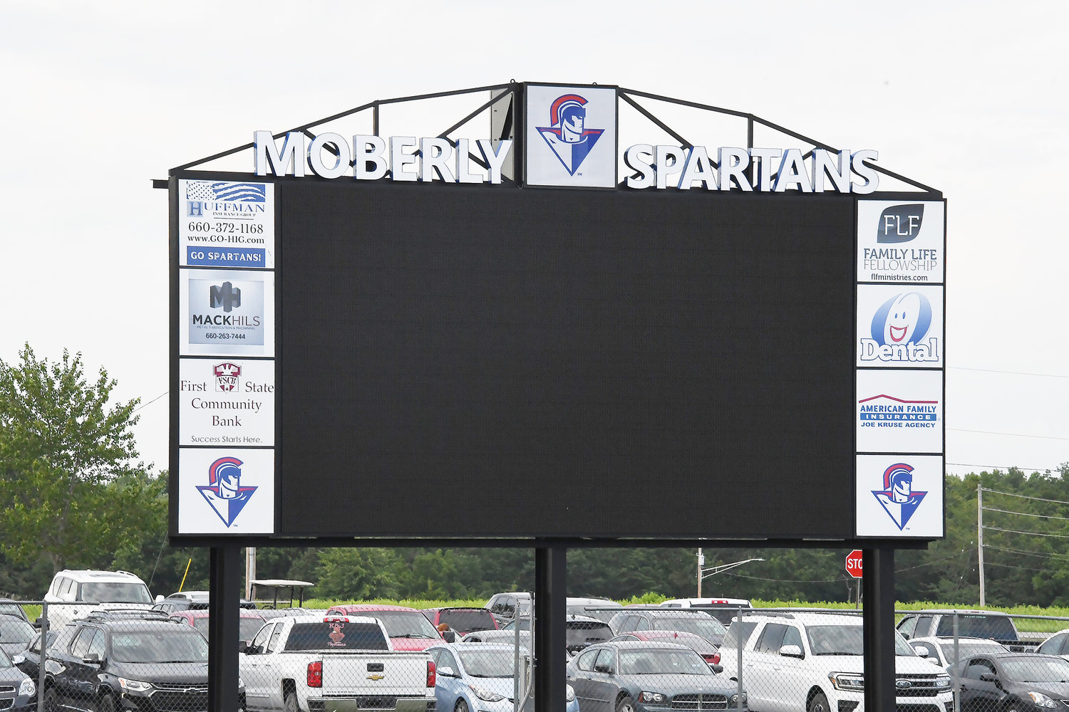 Moberly's new scoreboard, from manufacturer Watchfire, will be operational in time for the home season-opener versus Osage on Friday, Sept. 2.