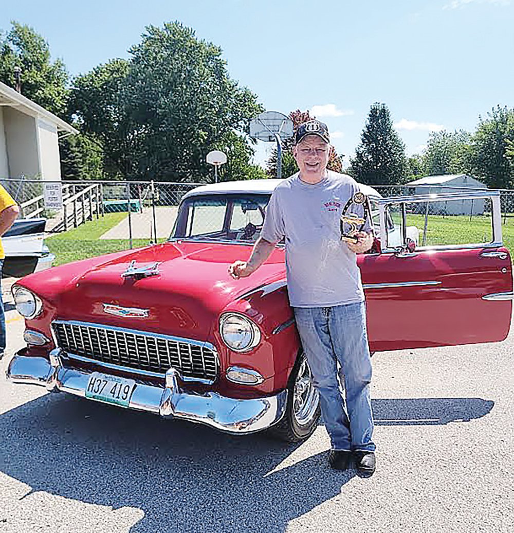 Larry Carter was the Mayor's Choice winner during the car show and car cruise during the Higbee Fair on Saturday, Aug. 20.