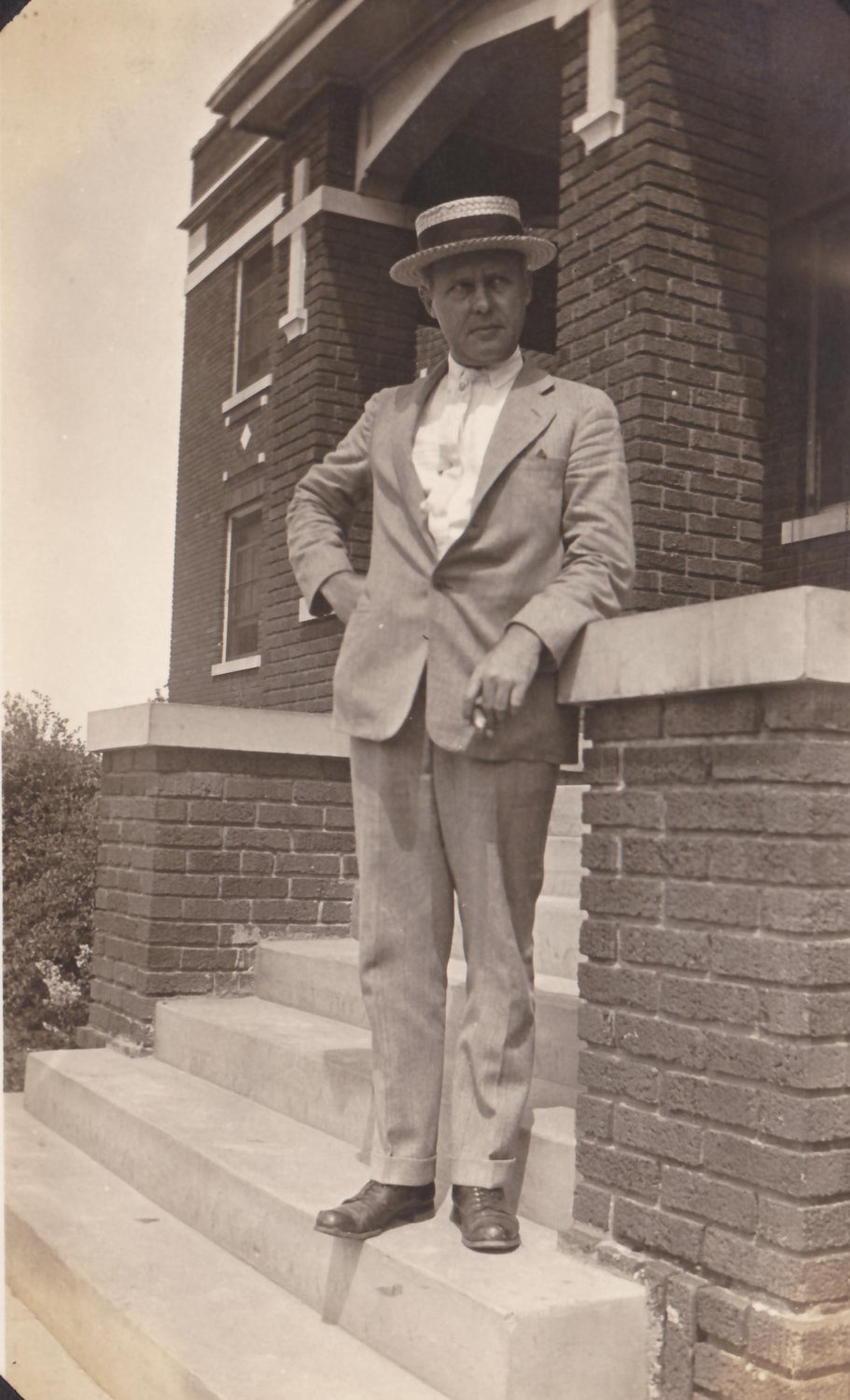 Ludwig Abt, circa 1918, at the St. Joseph Hospital in Boonville.