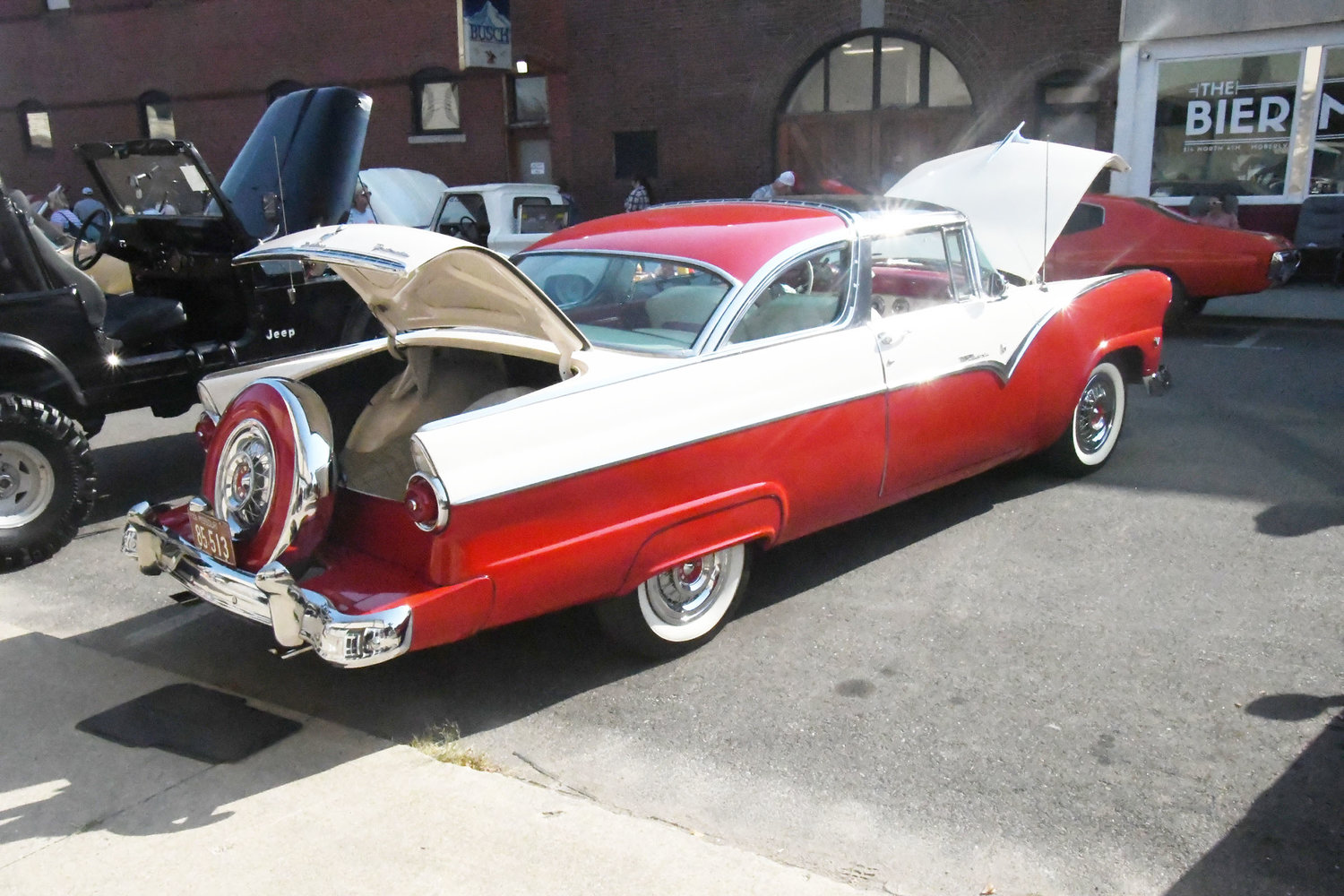 This 1955 Ford Crown Victoria Skyliner owned by Harvey Riley was one of the people's favorites.