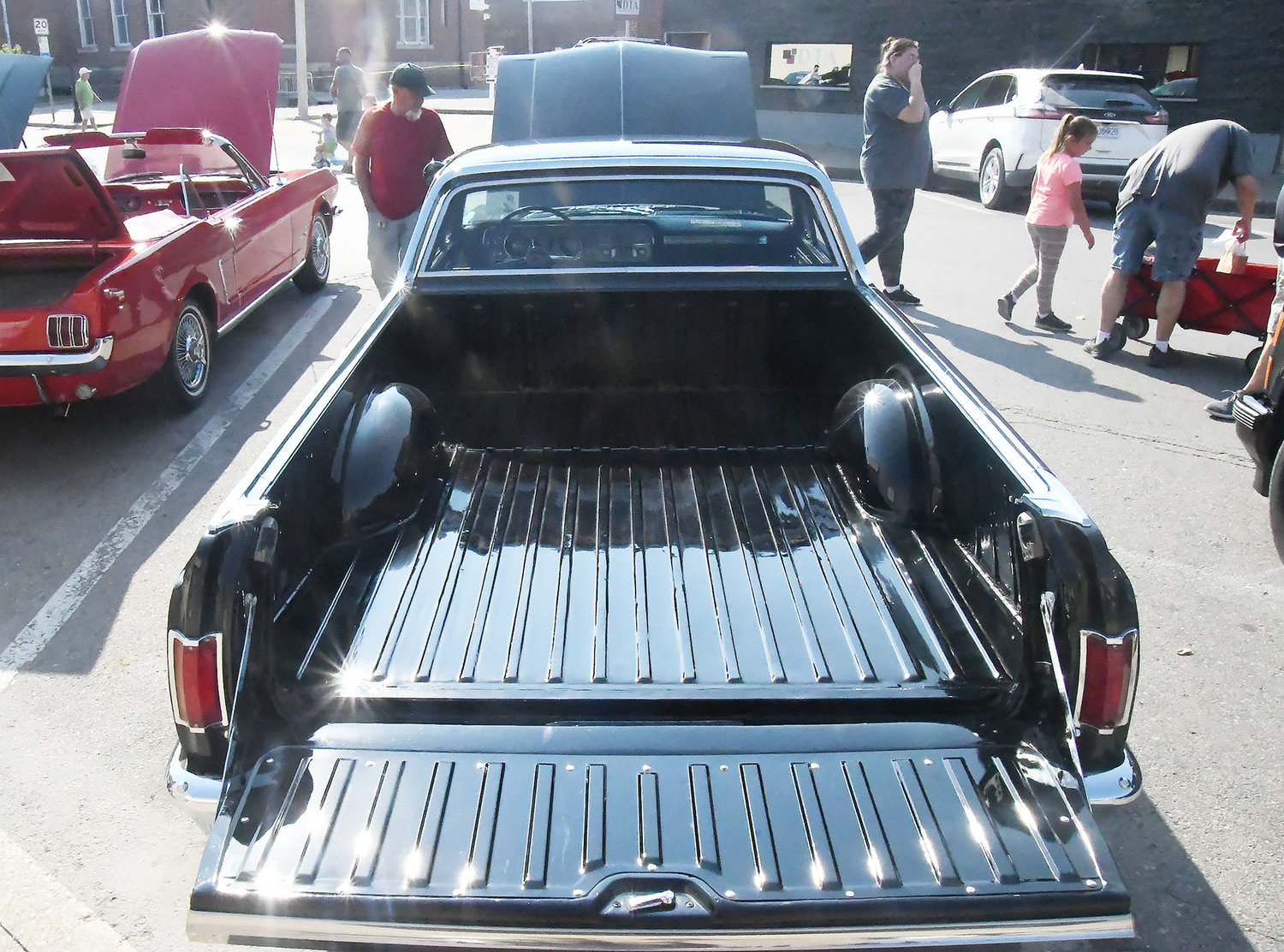 The distinctive view of a Chevrolet El Camino is certainly easy on the eyes. Don Foster owns this vehicle.