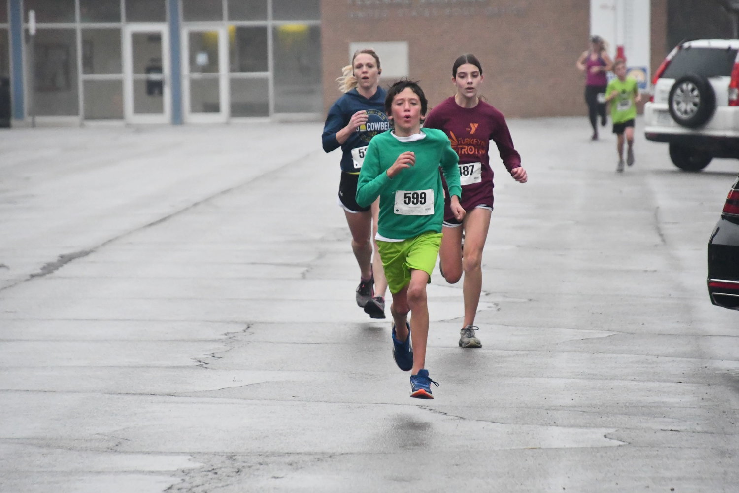 Talented Moberly Middle School runner Liam Kloski (599) was one of the top-10 finishers in the Turkey Trot.