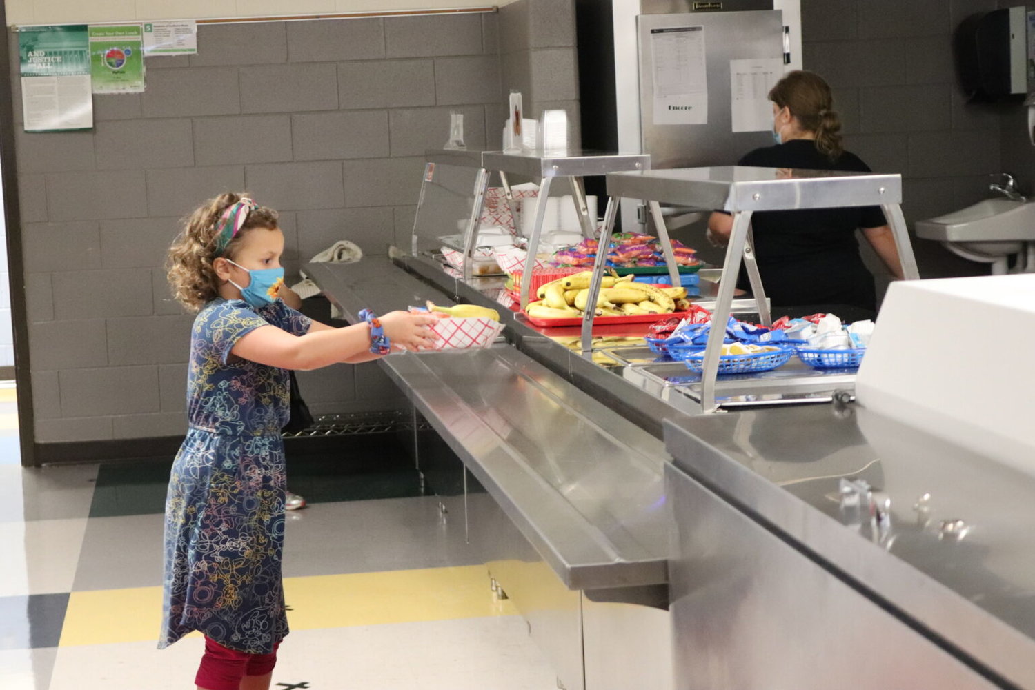 Students receive free breakfast and lunch as part of Explore, Springfield Public Schools’ summer learning program during which more than 8,000 students were served each day, including grab and go meals for virtual learners (Photo courtesy of Springfield Public Schools).