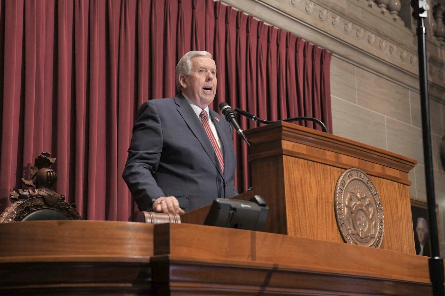 Missouri Gov. Mike Parson delivered his annual State of the State Address on Jan. 18, 2023.