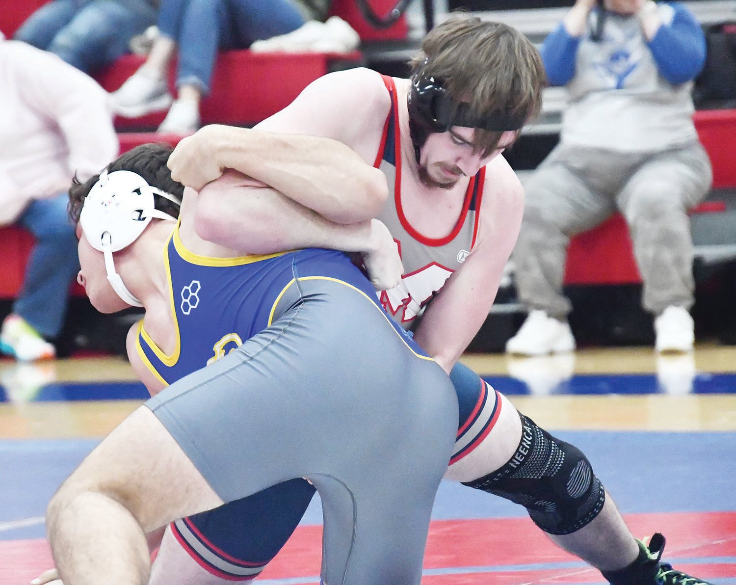 Gannon White has been with the Moberly High School wrestling program for all four years, a testament to his hard work.