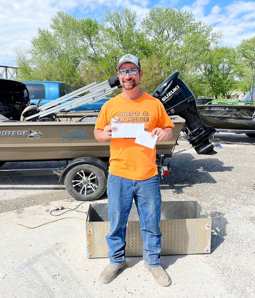 Armstrong resident Bobby Copas won the Jerry Adams Benefit catfish tournament on Saturday, April 29.