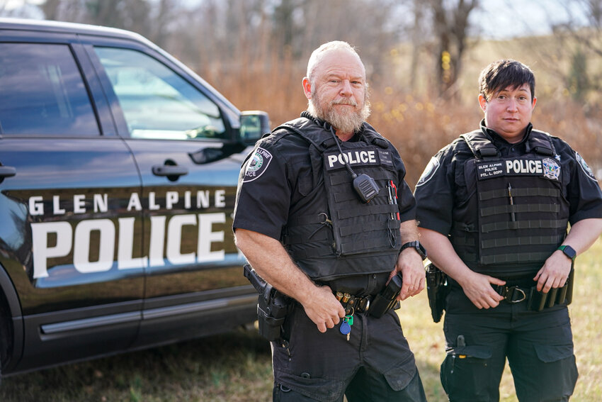 Glen Alpine Police Department reserve officers Greg Snider and Lara Dopp are building Welcome Home, a support program for law enforcement personnel.