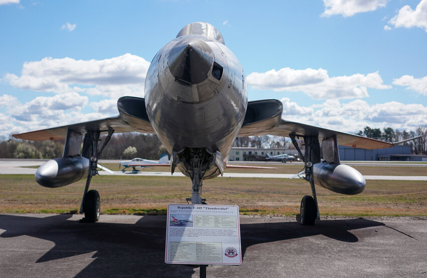 The Air Force's F-105 at the Hickory Aviation Museum is the second oldest of the 833 that were built.