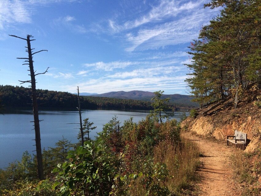 The Fonta Flora Trail along Lake James is one of many amenities that draws visitors to Burke County.