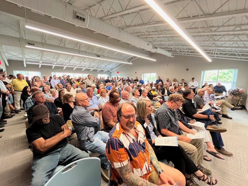 A large crowd packed into the Ridgeview Public Library in Hickory Wednesday night to hear representatives from Charlotte Water outline their plans to nearly double the amount of water Charlotte transfers from the Catawba Basin to the Rocky River Basin each day.