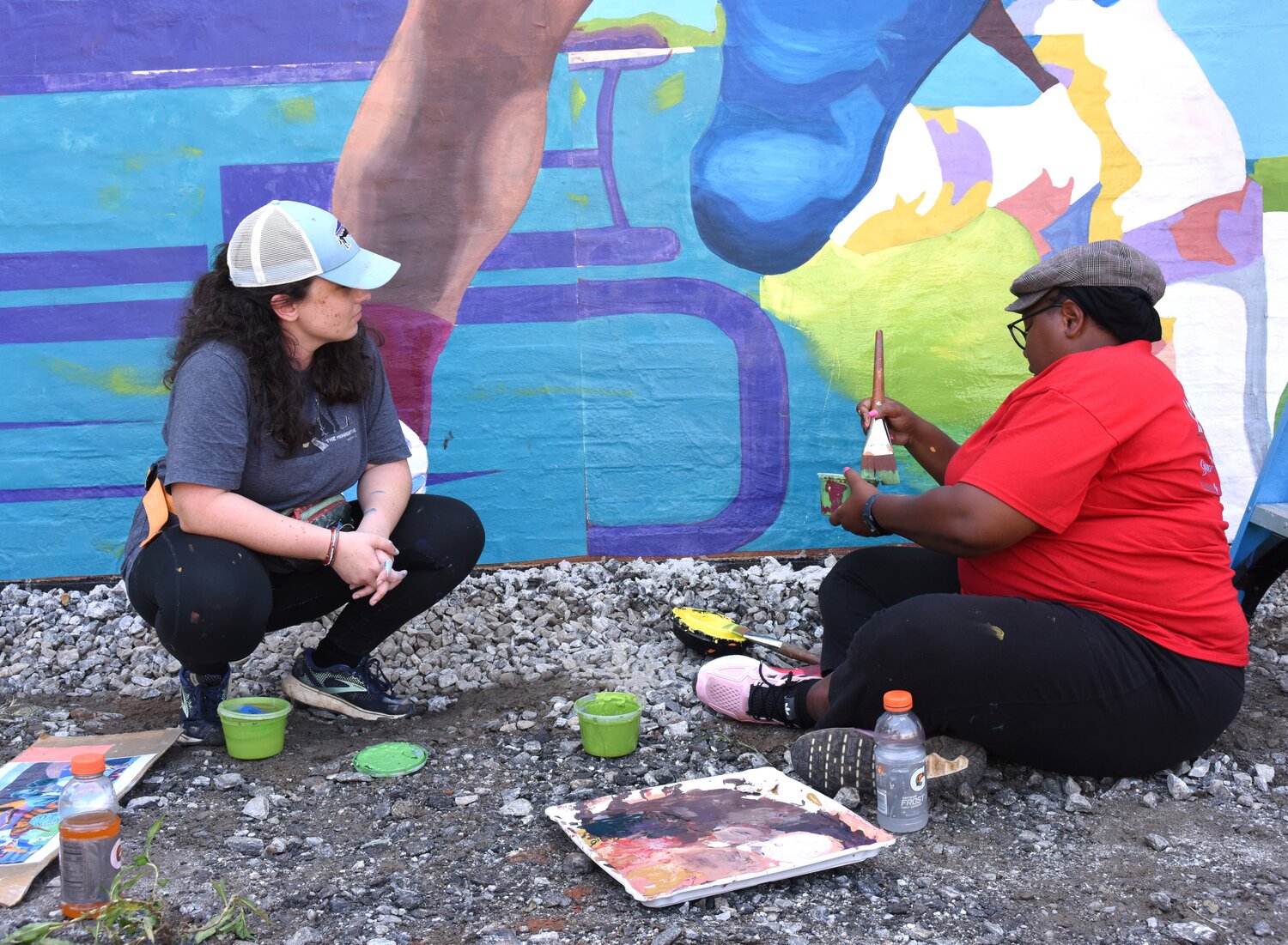 Stories shared in listening sessions drive mural designs - The Paper