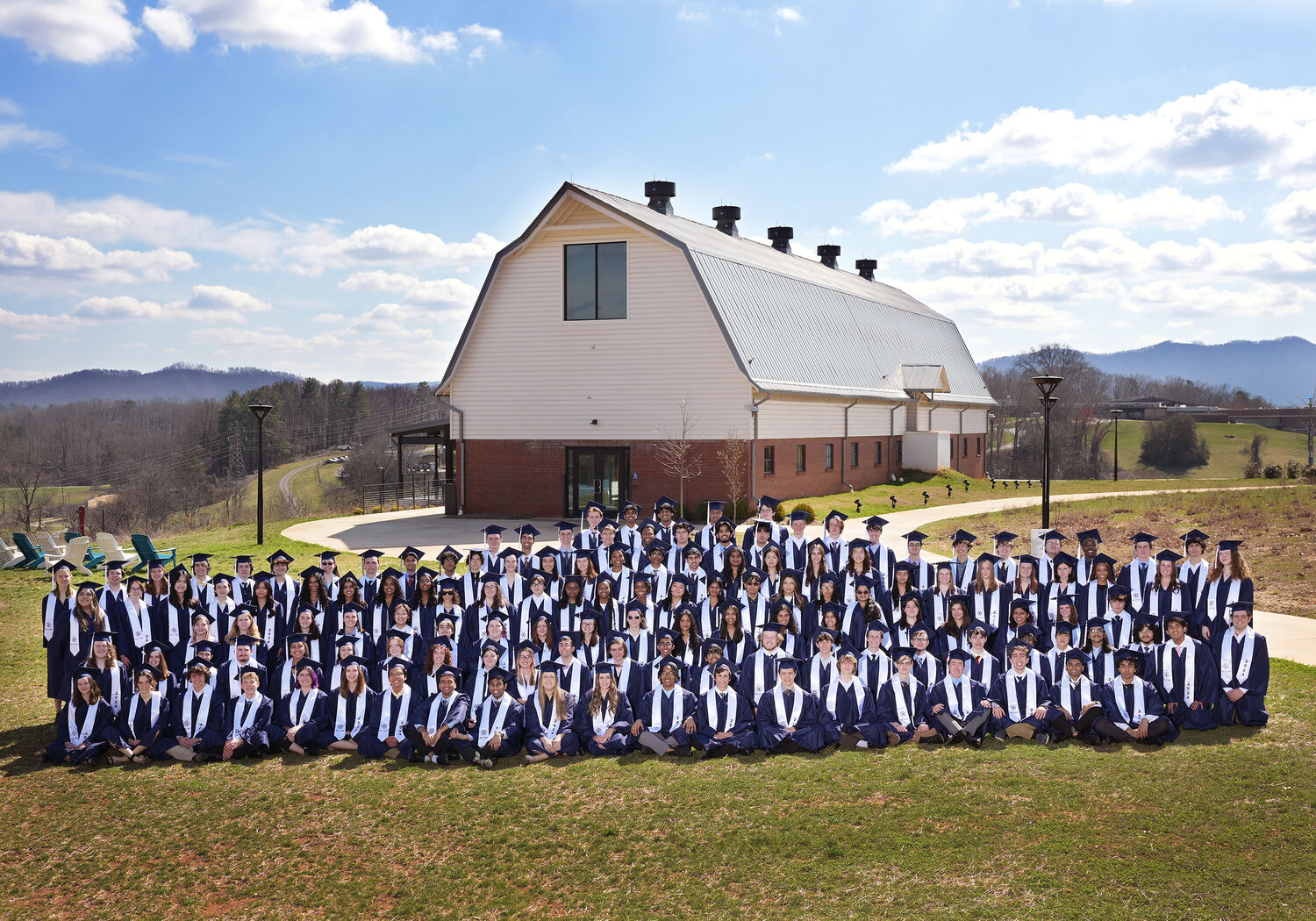 The first class of graduates from the North Carolina School of Science and Mathematics-Morganton.