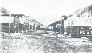 Eldora mines 1917 Eldora main street looking east, courtesy of Brian Alers.