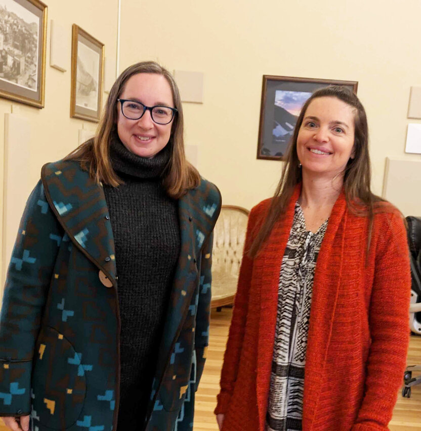 <p><strong>New office assistant brings chemistry background to CSU extension office</strong></p><p>Nancy Santagata (left) and Jennifer Cook (right) smile for a photo. Santagata, a chemist, was recently hired as a part-time office assistant at the CSU Extension Office. She expressed her excitement and happiness about the role, noting that it does involve some chemistry. Her position is funded by the county.</p>