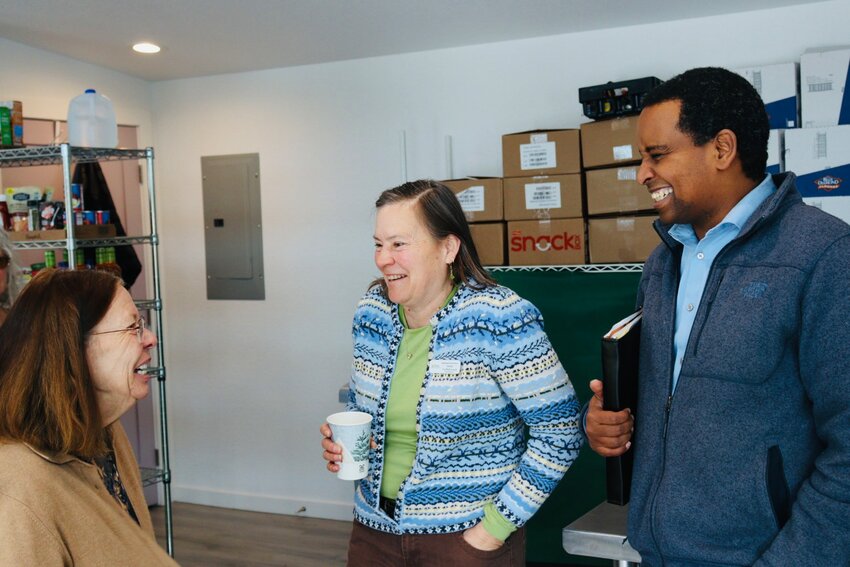 Boots on the groundAfter the Town Hall meeting, Congressman Neguse visited the Nederland Food Pantry, to learn of Trump