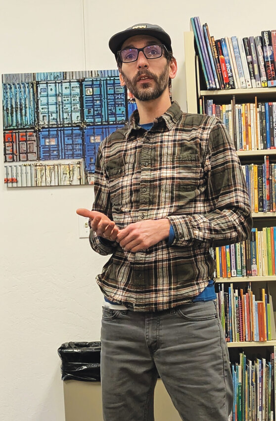 Foot leads discussionIn Brandy Hale's absence, activist John Foot led the meeting held at the Gilpin County Public Library on March 16, 2025.
