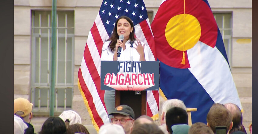 From New York to ColoradoAOC said to the crowd at Greeley: “I think the distance between us is a lot shorter than we think."