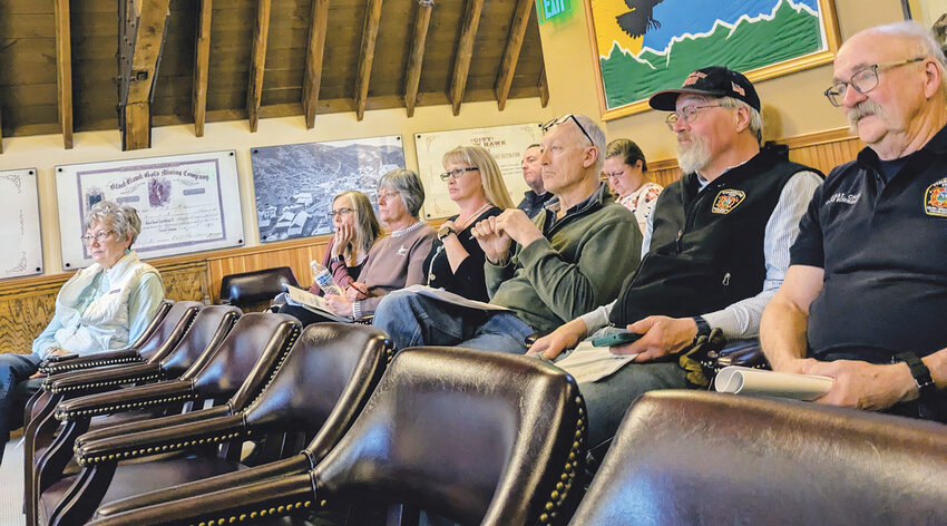 Timberline attends meetingSeveral members of the Timberline Fire Protection District attend the recent Black Hawk City Council meeting on March 26, 2025.