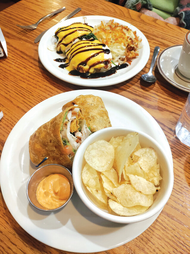 Special delightsDishes of chicken wrap and Tuscan egg breakfast entice the taste buds and satisfy hunger long before they are tasted.&nbsp;