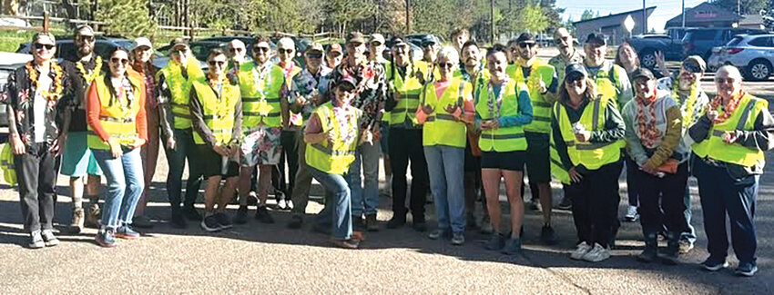 Volunteers met at the Hall at 8 a.m. to pick up bags and a favorite mile. They packed up 85 bags of trash.