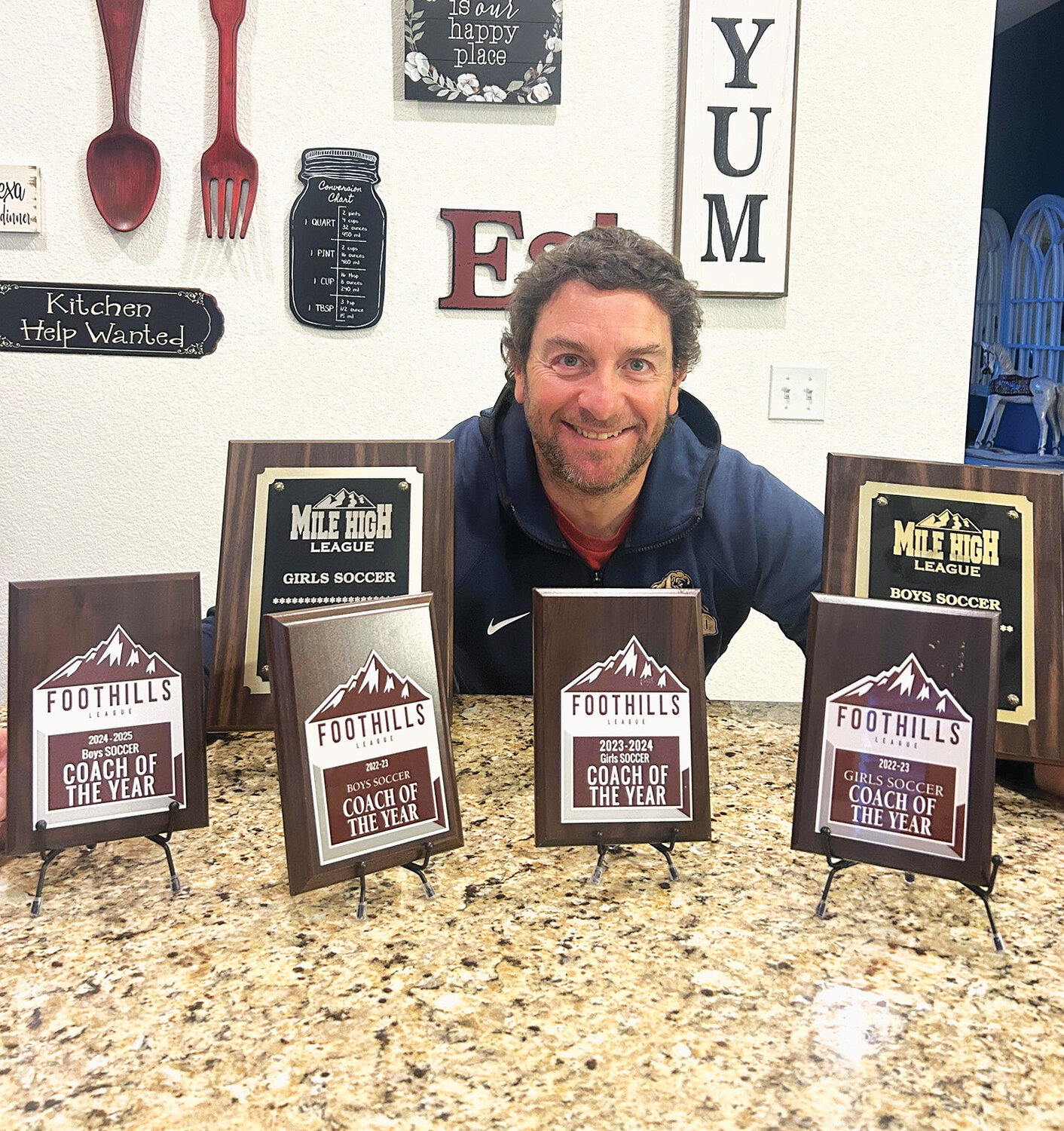Coach of the Year...again and againNederland High School soccer coach Luis Gonzalez has been awarded Coach of the Year six times.