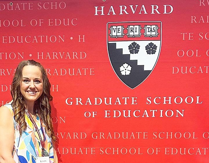RAISING SCHOOL LEADERS -- Eldorado Elementary Principal Kristin Sissom attended the Raising School Leaders program recently at the Harvard Graduate School of Education in Cambridge, Massachusetts. She was among a group of 30 educators from rural Texas school sponsored by the Charles Butt Foundation. --  COURTESY PHOTO