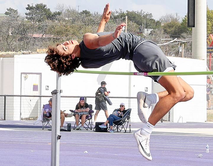 TOP ATHLETE -- Brindon Gamez cleared 5’4” to place first in the 8th grade boys high jump at the District 7-2A Track Meet held in Ozona on Thursday, March 27th. He also placed first in the long jump (19’2-1/4”) and the 300 M. Hurdles (45.90), and was a member of the first place 4x200M relay team (1:43.83). Gamez was named Top Athlete in the 8th grade boys division. -- KATHY MANKIN | THE ELDORADO SUCCESS