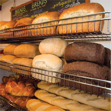 ￼The shelves at Something Natural in the sum- mertime are stocked with Portuguese bread, pumpernickel, rye, challah, oatmeal and six-grain bread, and are sold year-round at Stop & Shop.