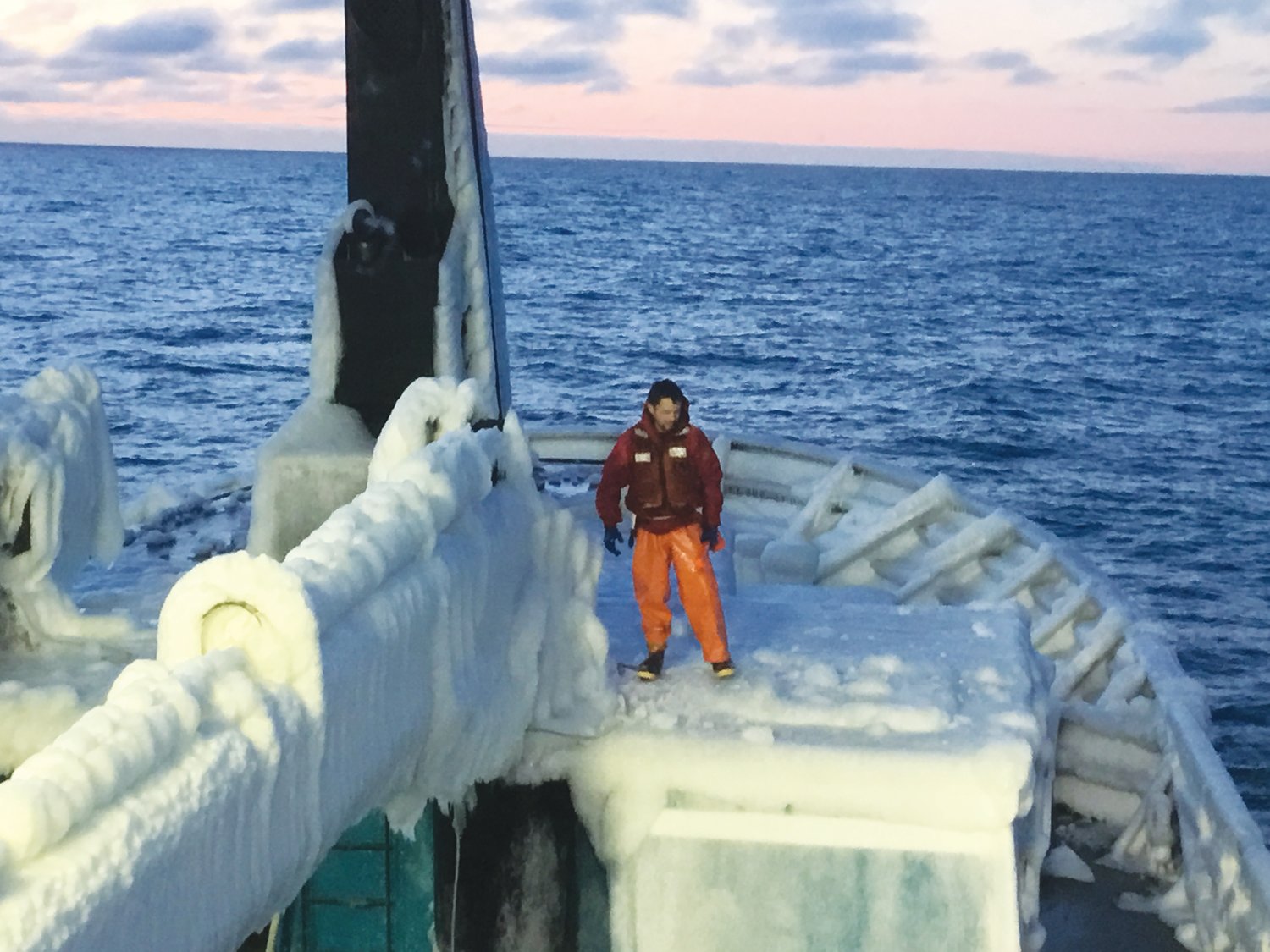 Jim Sjolund on the Bering Sea